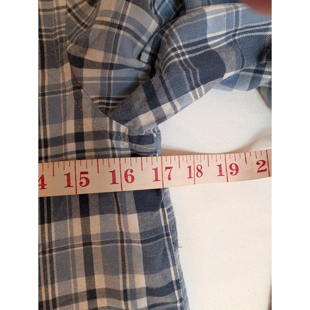 Ralph Lauren Boys Blue‎ White Plaid Button Down Shirt M 10-12 323138122